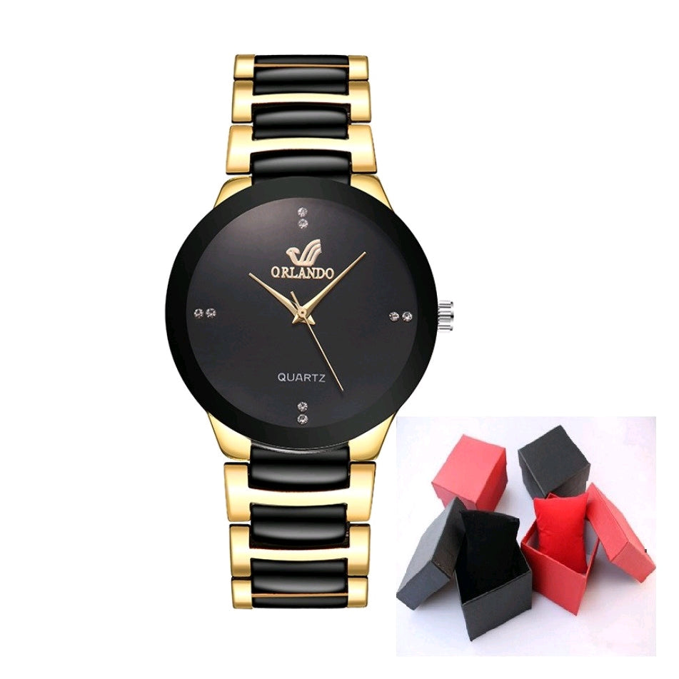 Orlando Men's Watch Elegant Original Waterproof Strap Chain Orii Korea Fashion Mens Analog Watch