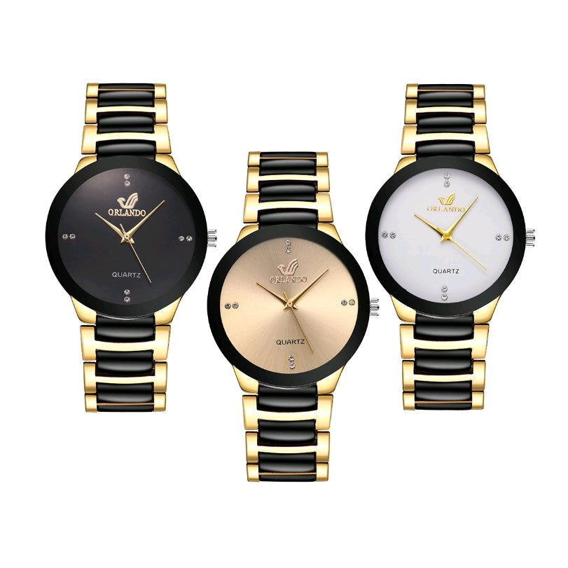 Orlando Men's Watch Elegant Original Waterproof Strap Chain Orii Korea Fashion Mens Analog Watch