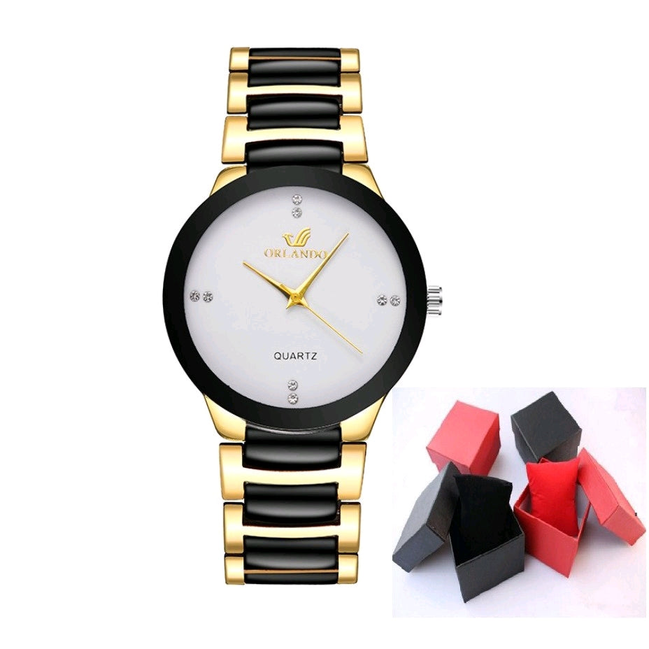 Orlando Men's Watch Elegant Original Waterproof Strap Chain Orii Korea Fashion Mens Analog Watch