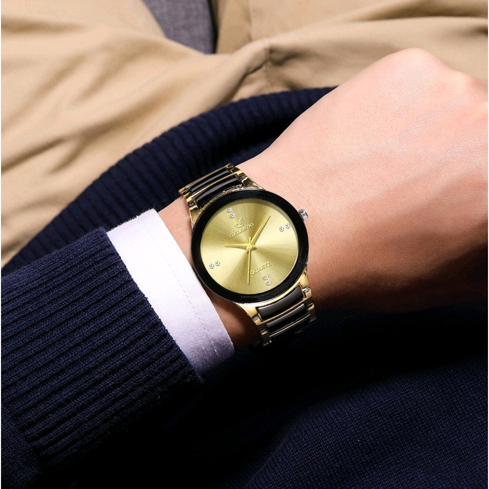 Orlando Men's Watch Elegant Original Waterproof Strap Chain Orii Korea Fashion Mens Analog Watch