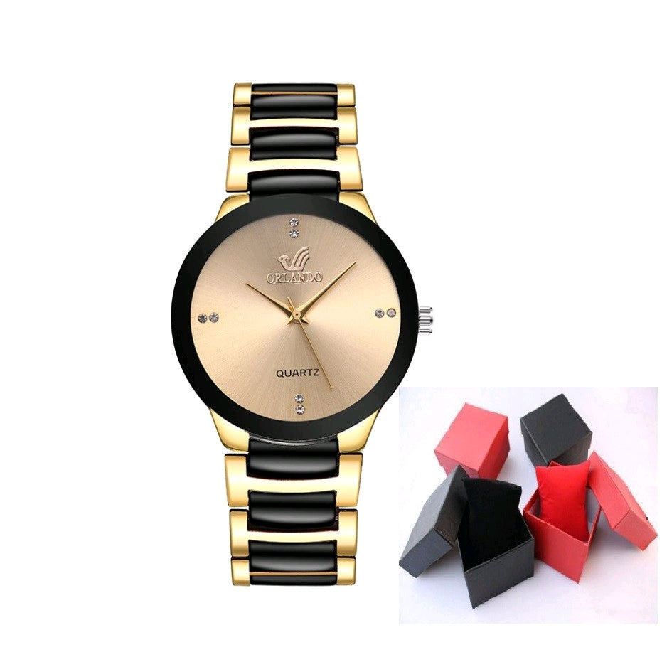 Orlando Men's Watch Elegant Original Waterproof Strap Chain Orii Korea Fashion Mens Analog Watch