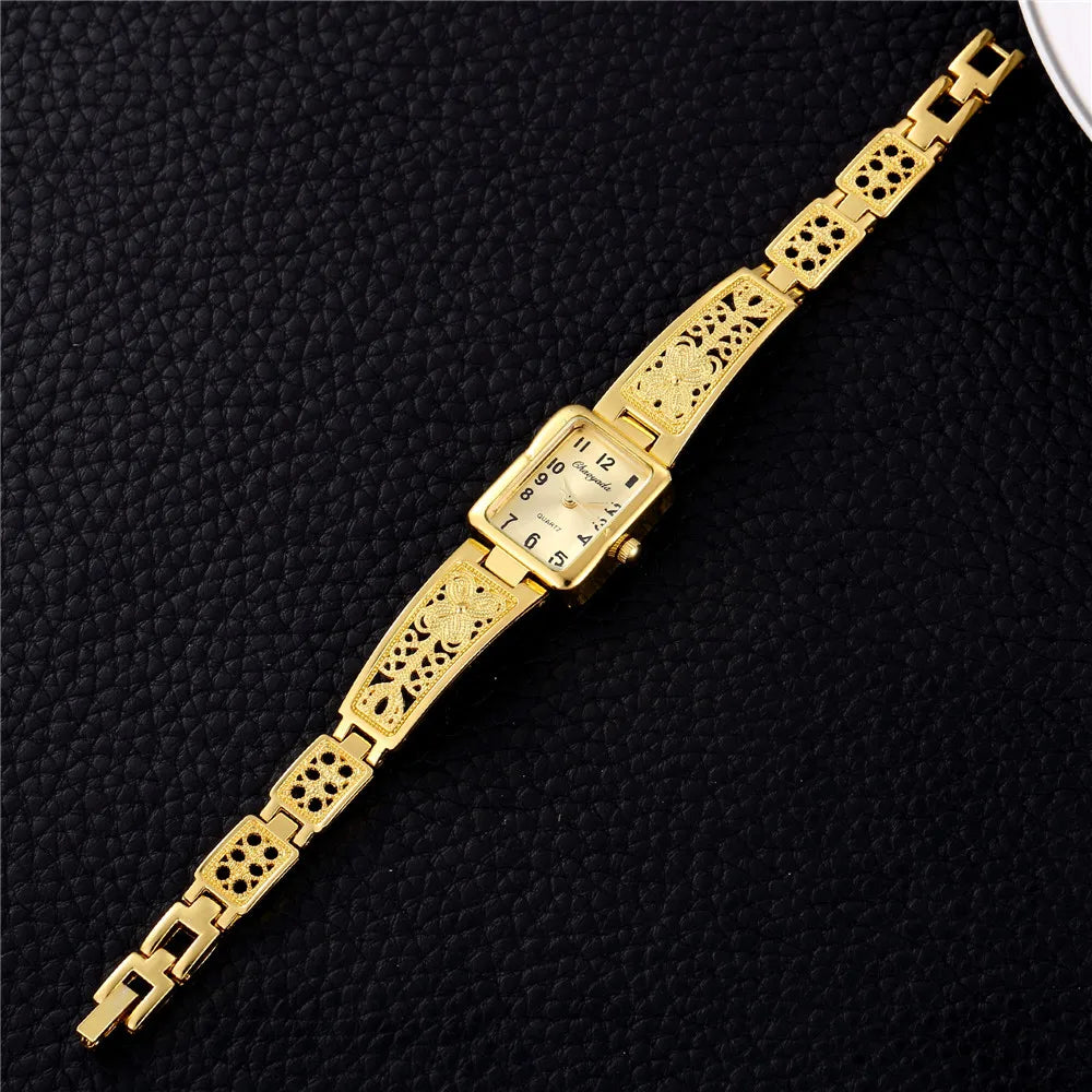 2025 Women Watches Top Luxury Wristwatches Ladies Fashion Gold Stainless Steel Bracelet Watch Female Elegant Clock Women