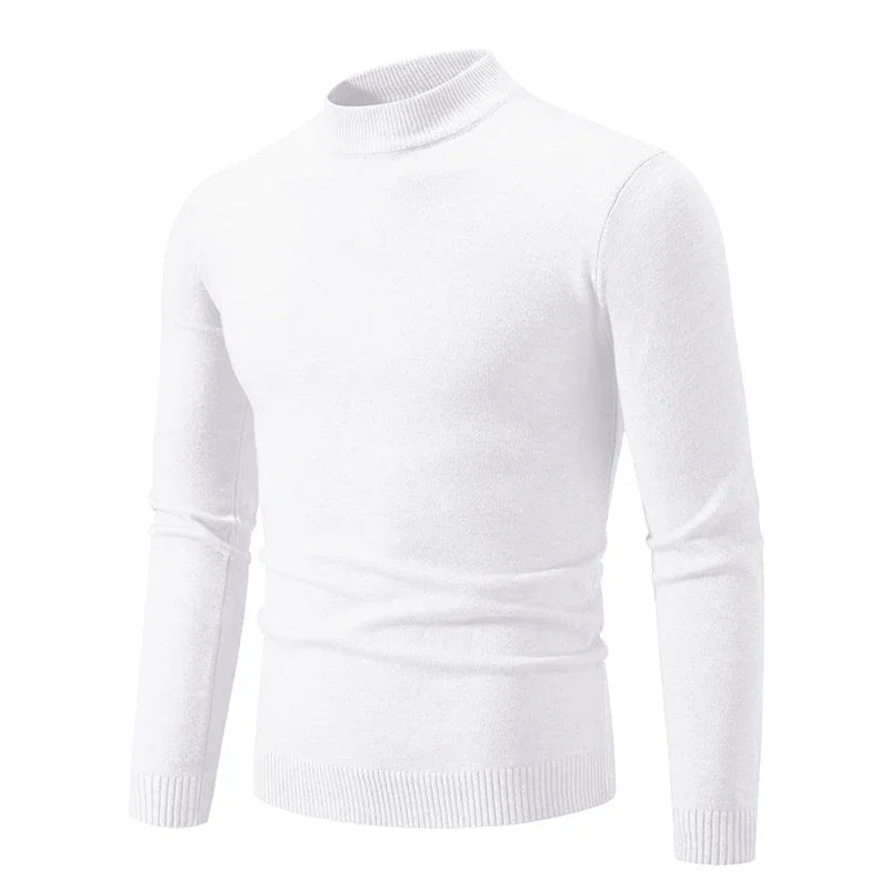 Men's Half Neck Pullovers Warm Autumn