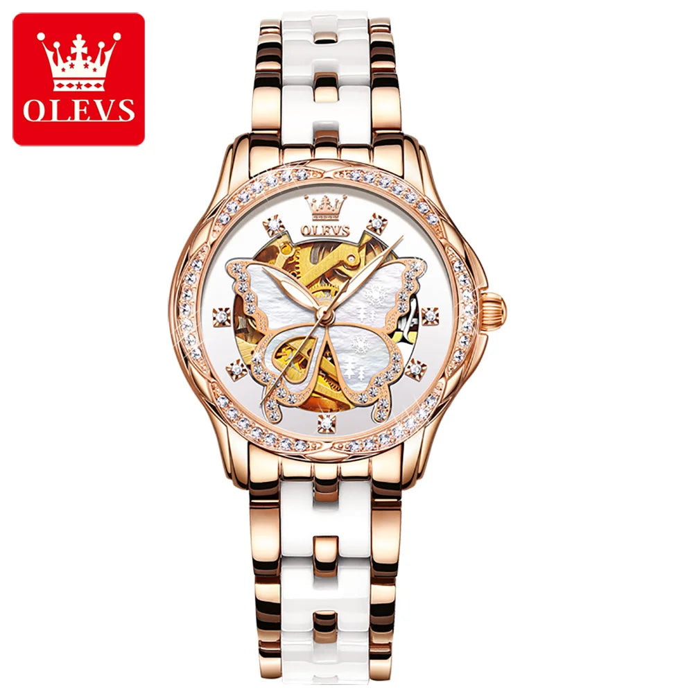 Luxury Mechanical Watch For Women Waterproof Luminous