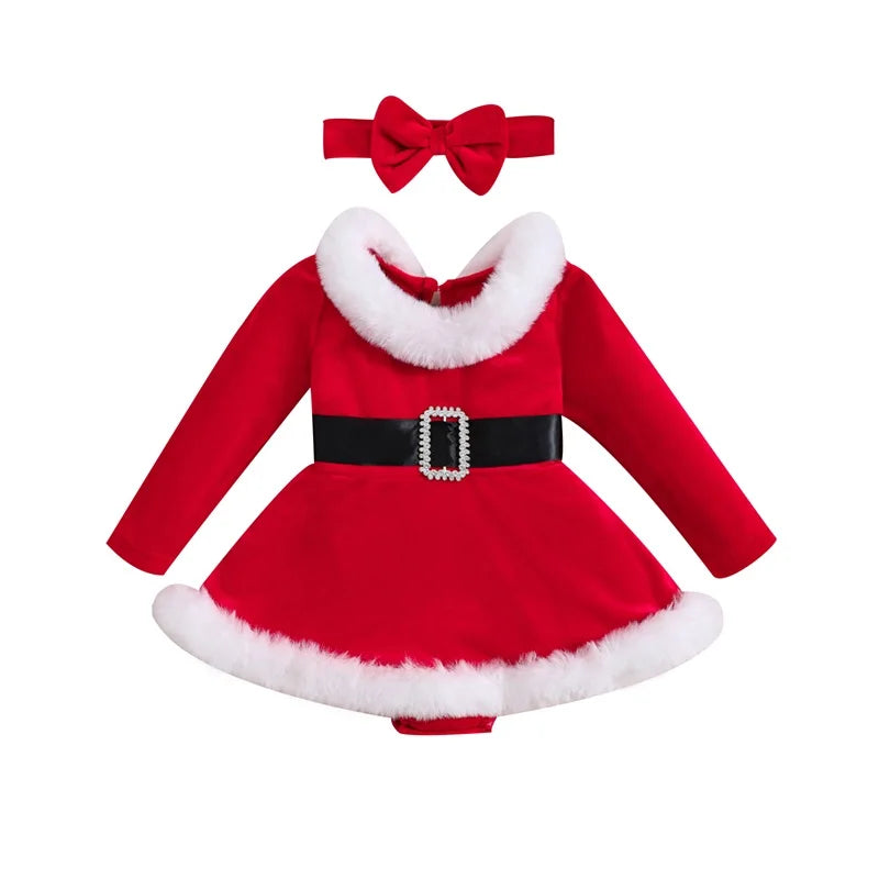 Baby Girls Christmas Outfits Long Sleeve