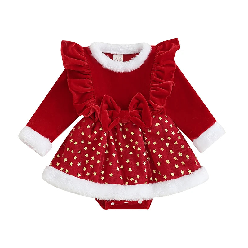 Baby Girls Christmas Outfits Long Sleeve