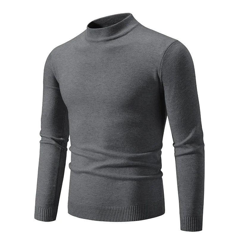 Men's Half Neck Pullovers Warm Autumn