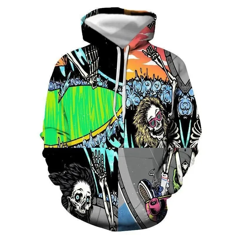 Animation Heiligabend Horror 3D Hoodie Serie