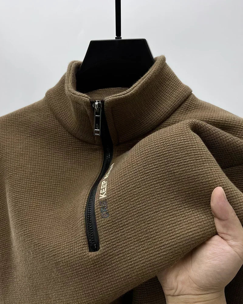 Male Large size Warm Sweater Turtleneck Sweater