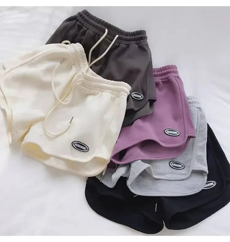 Women Casual Loose Drawstring Sports Shorts