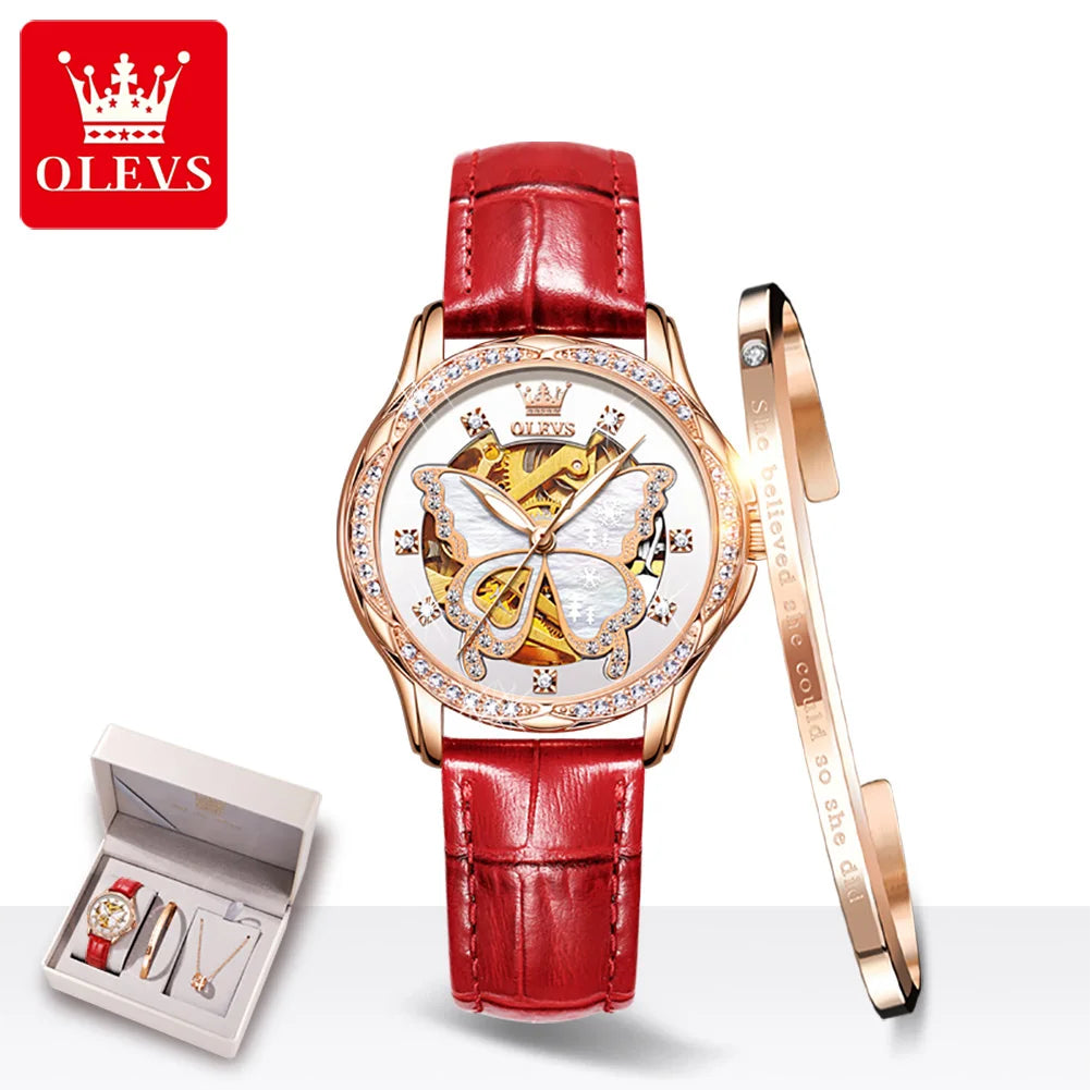 Luxury Mechanical Watch For Women Waterproof Luminous