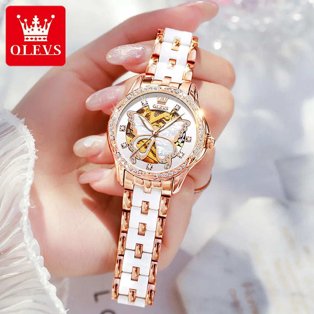 Luxury Mechanical Watch For Women Waterproof Luminous