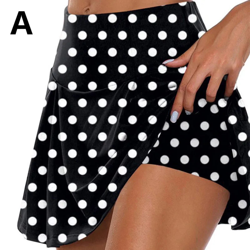 Girl High Waist Casual Cycling Running Sports Dance Skirt Skirts Shorts Yoga Shorts Fitness Skirts