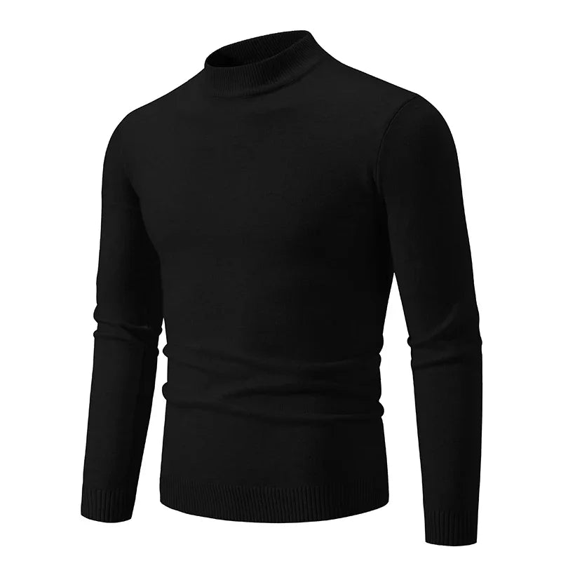 Men's Half Neck Pullovers Warm Autumn