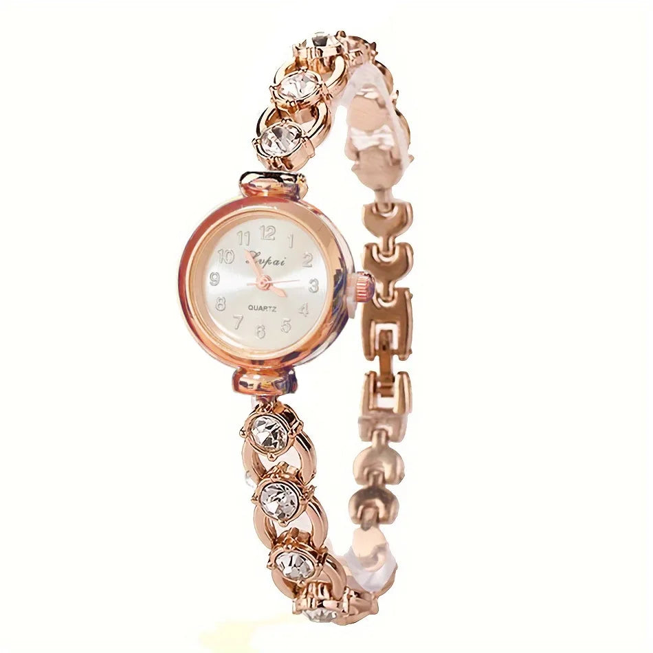 Fashion Versatile Women's Small and Cute Silver Steel Band Quartz Watch Women High Quality Silver Wristwatch Vintage Female Cloc