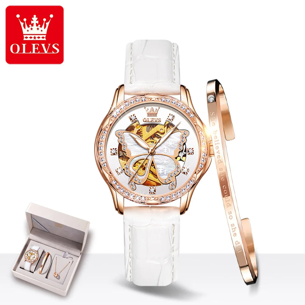 Luxury Mechanical Watch For Women Waterproof Luminous