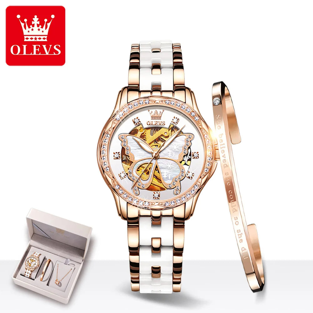 Luxury Mechanical Watch For Women Waterproof Luminous