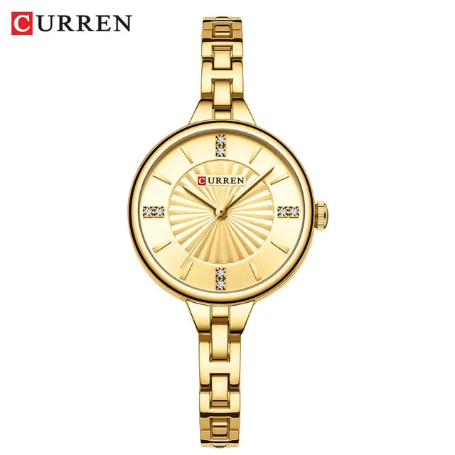 Fashion Ladies Quartz Watch Elegant Simple Watches for Women Casual Waterproof Stainless Business Wristwatch