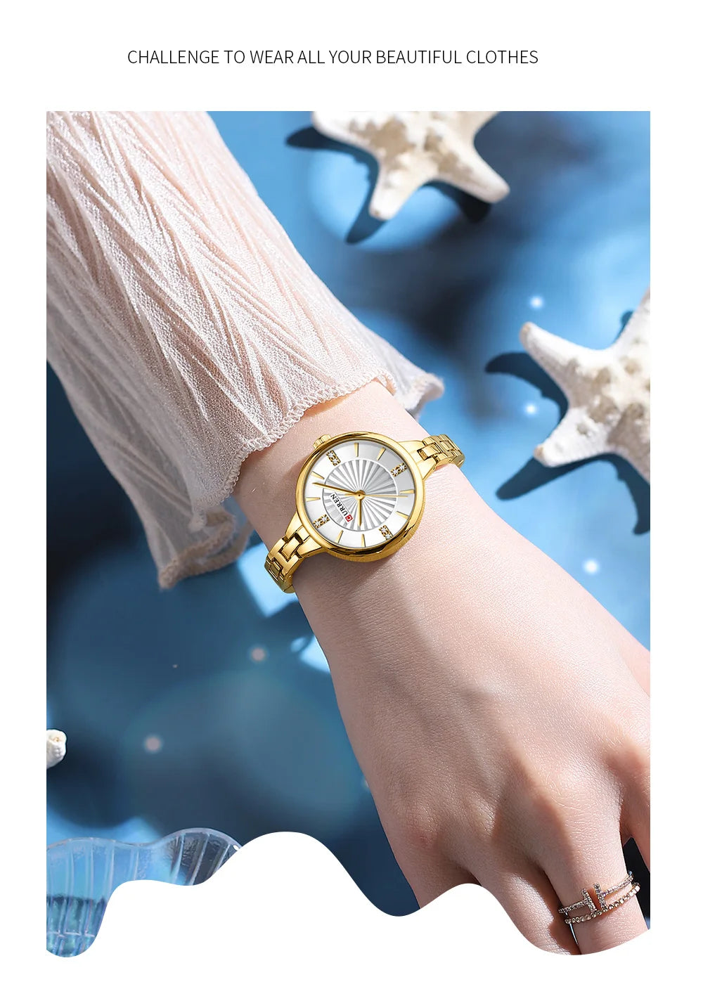 Fashion Ladies Quartz Watch Elegant Simple Watches for Women Casual Waterproof Stainless Business Wristwatch