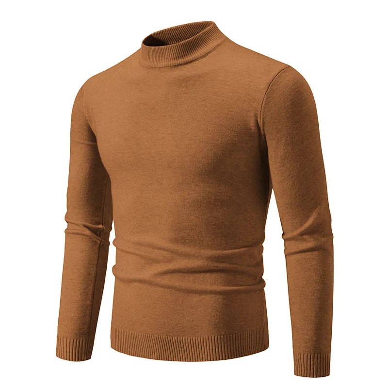 Men's Half Neck Pullovers Warm Autumn