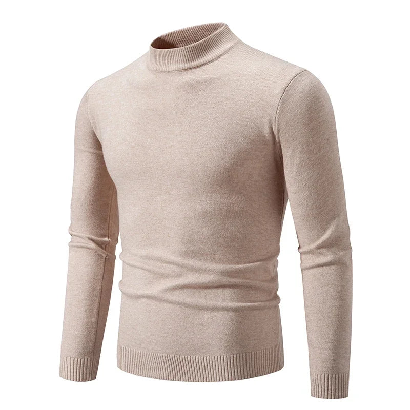 Men's Half Neck Pullovers Warm Autumn