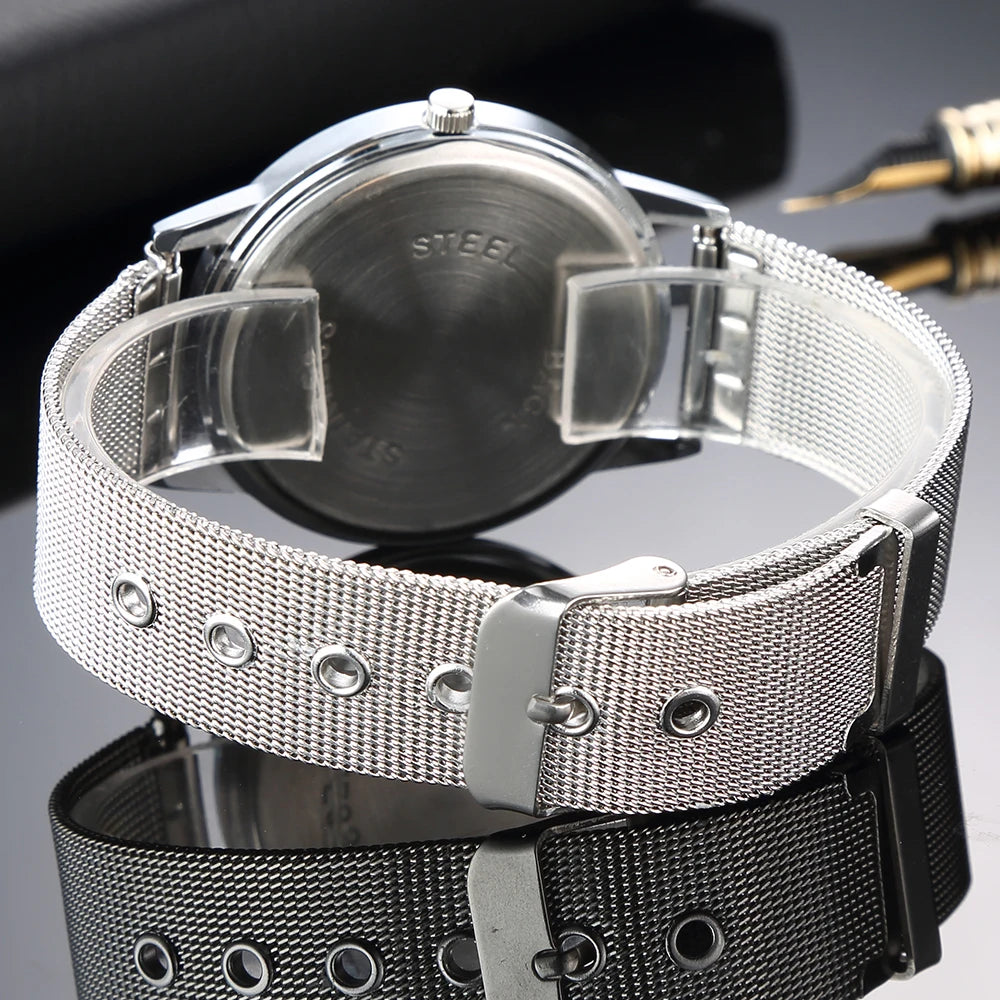 Luxury New High Quality Stainless Watch Quartz Waterproof Gifts for Men