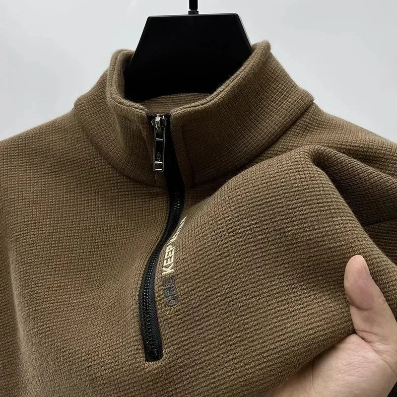 Male Large size Warm Sweater Turtleneck Sweater