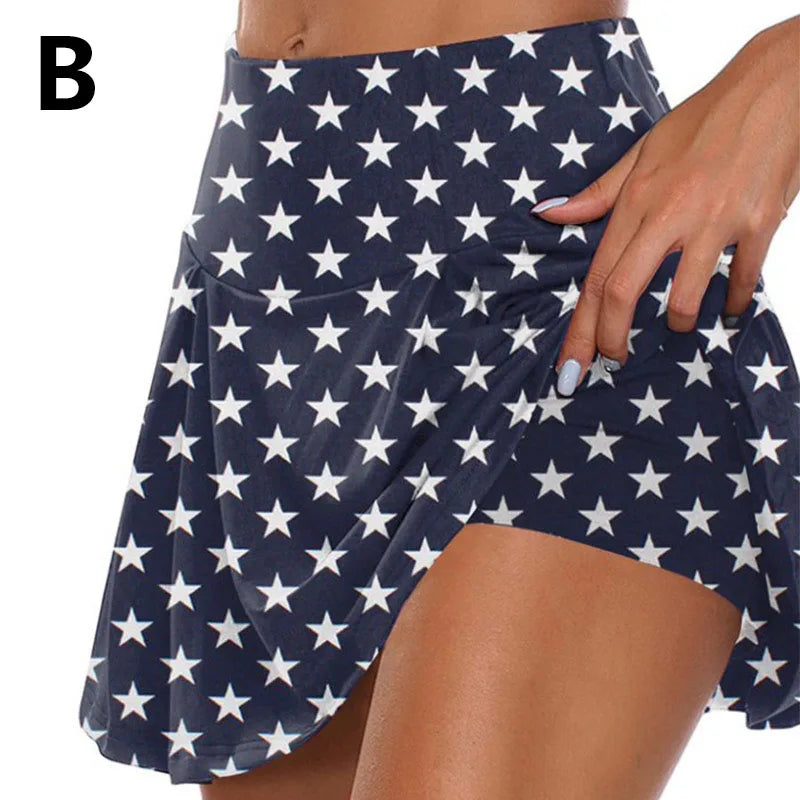 Girl High Waist Casual Cycling Running Sports Dance Skirt Skirts Shorts Yoga Shorts Fitness Skirts