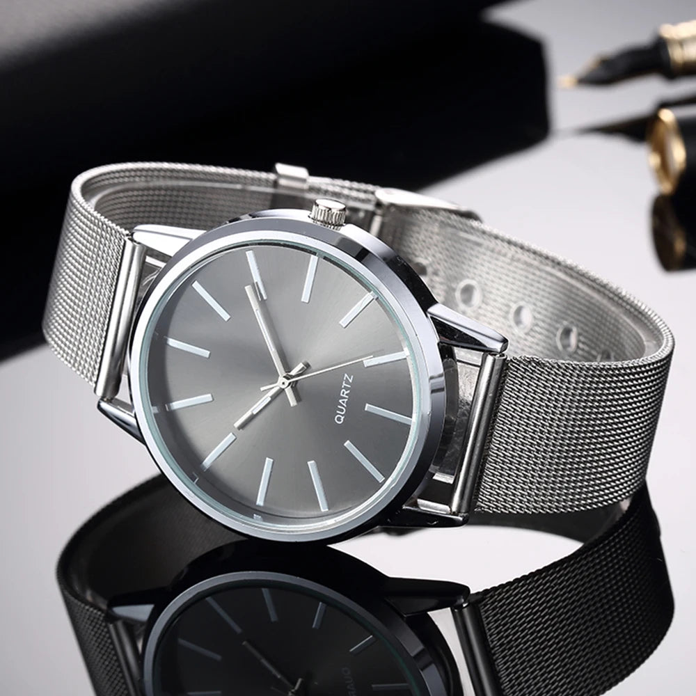 Luxury New High Quality Stainless Watch Quartz Waterproof Gifts for Men