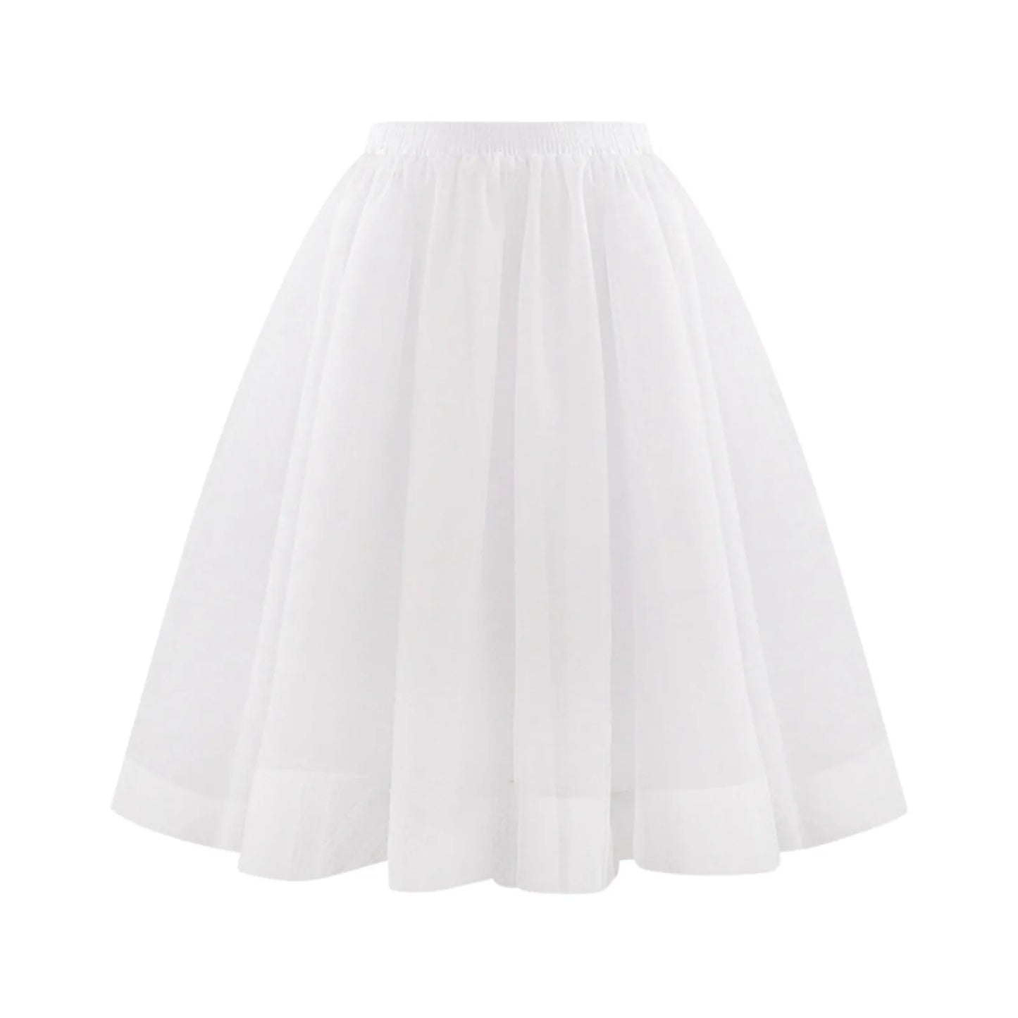 Quality 5 Layers Fashion Tulle Skirt Pleated TUTU Skirts Womens Lolita Petticoat Bridesmaids Midi Skirt Jupe Saias faldas