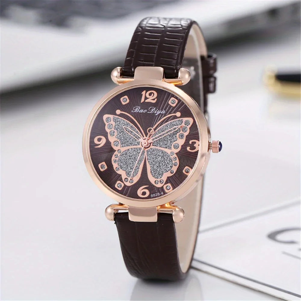 Casual Round Pointer Quartz Watch Cute