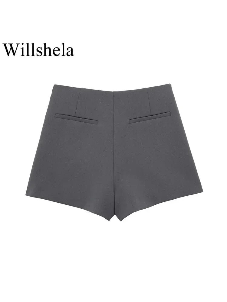 Mini Skirts Shorts Vintage High Waist Female Chic Lady Shorts