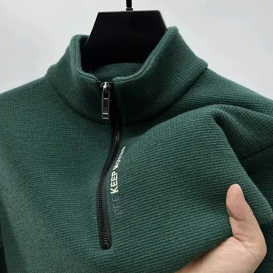 Male Large size Warm Sweater Turtleneck Sweater