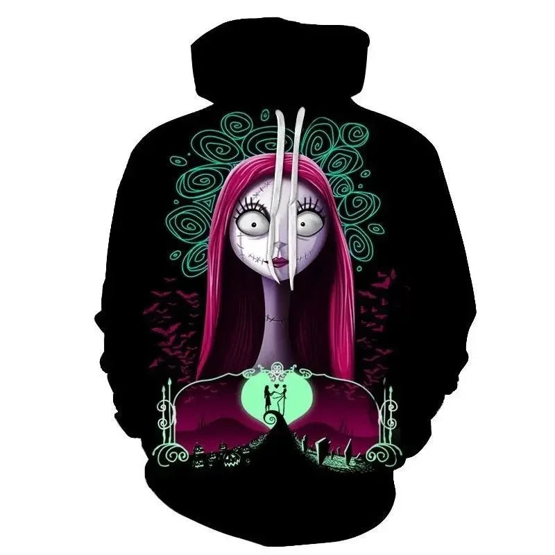 Animation Heiligabend Horror 3D Hoodie Serie