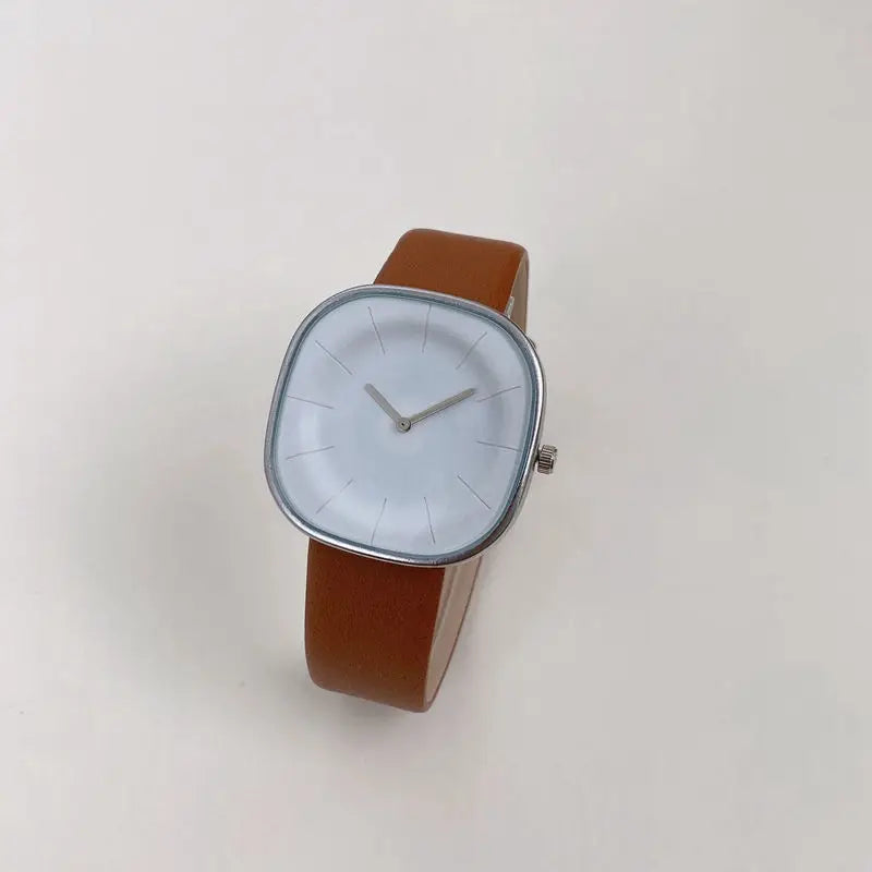 Luxury Women Watches Minimalism Square Dial Leather Strap Lady Watch New Quartz Watch for Couple Wristwatchs Montre Femme Reloj