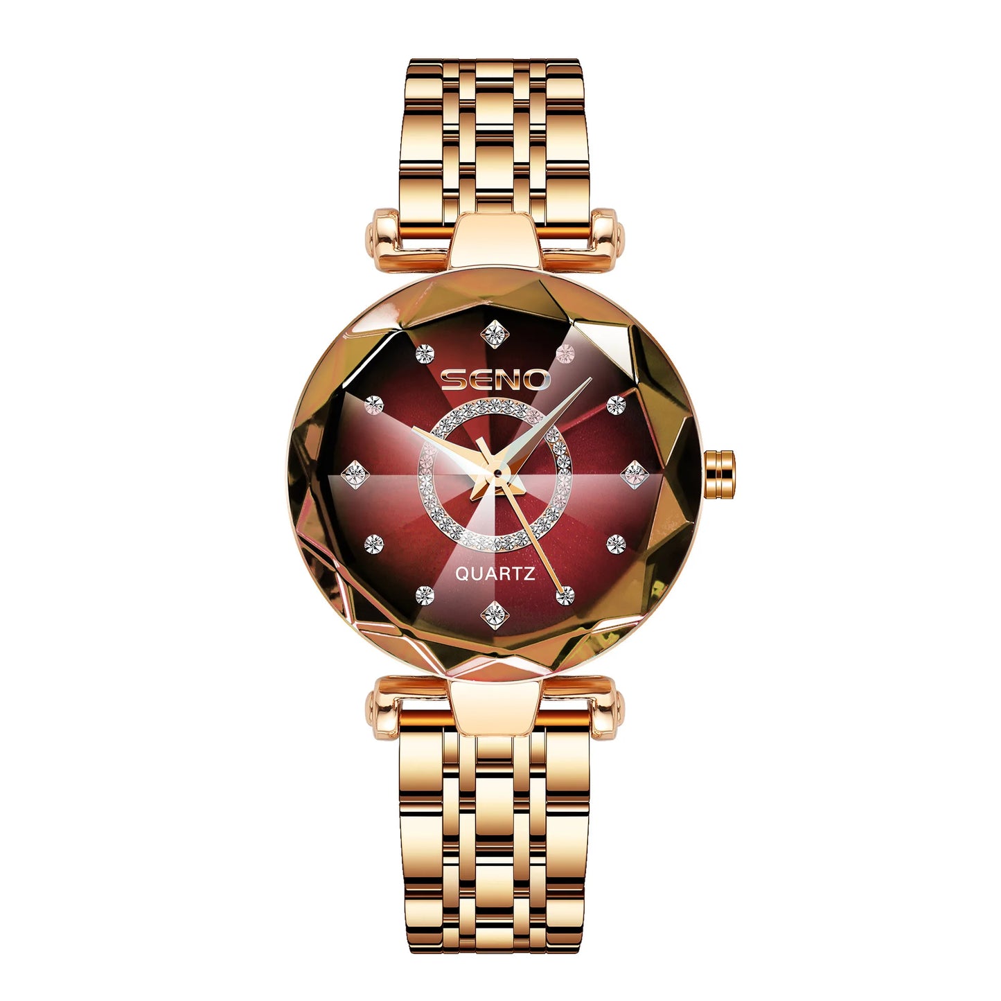 Star Women Crystal Watch 2025  Luxury Rose Gold Women Bracelet Watch for Ladies Wrist Watch Relogio Feminino