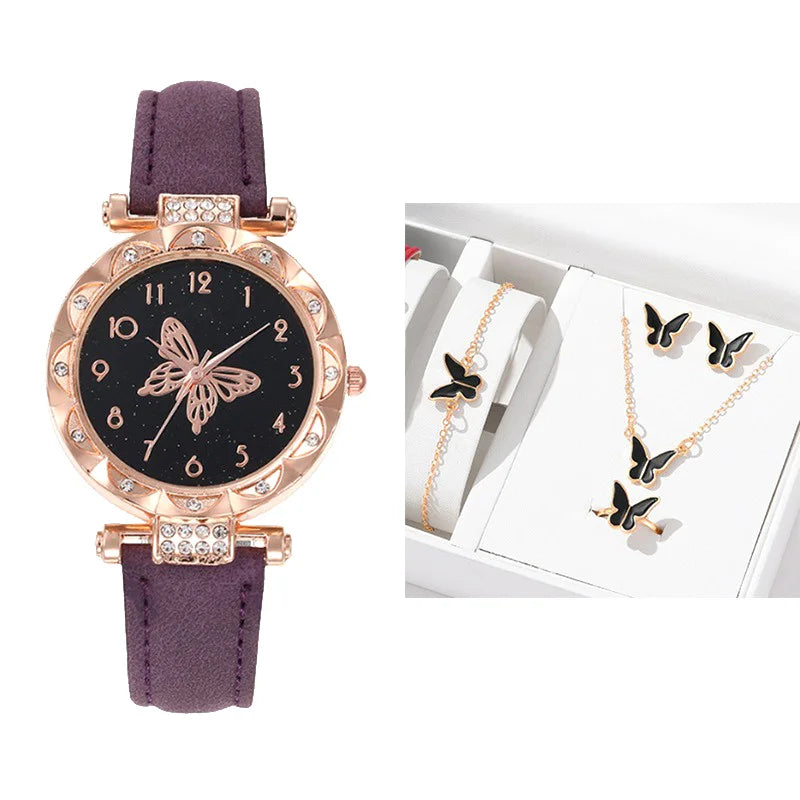 Women Watch Jewelry Set New