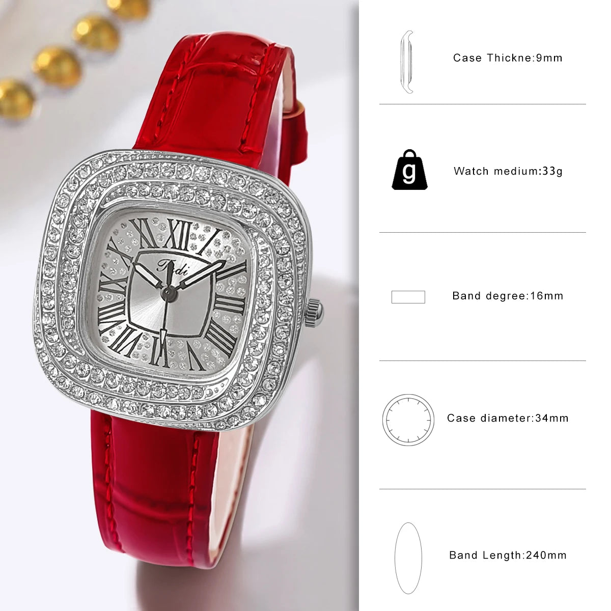 Women's Watch Luxury Brand Wristwatch Women Quartz Watches Clock Ladies Watch Gift