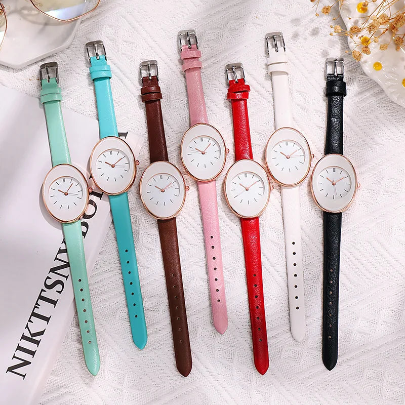 Fashion Watch For Women Leather Wristwatch Women Quartz Watches Clock Female Pointer Watch Gift Reloj Mujer relogio feminino