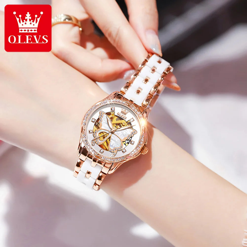 Luxury Mechanical Watch For Women Waterproof Luminous