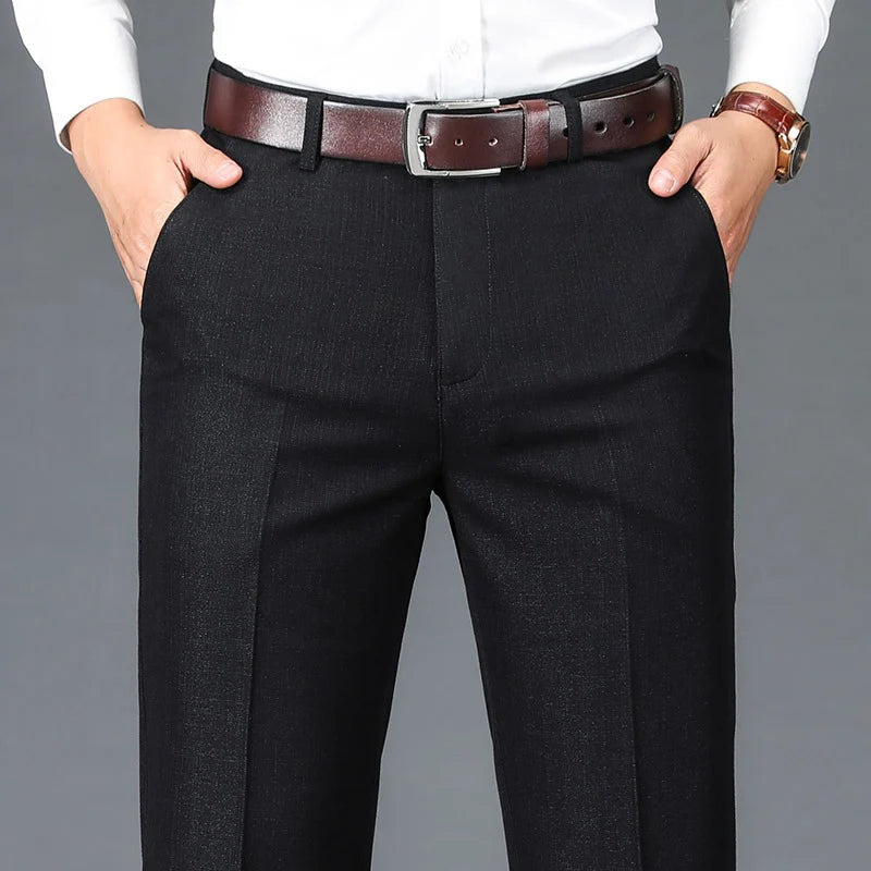 Office Pants Male High Quality Baggy Trousers Plus Size