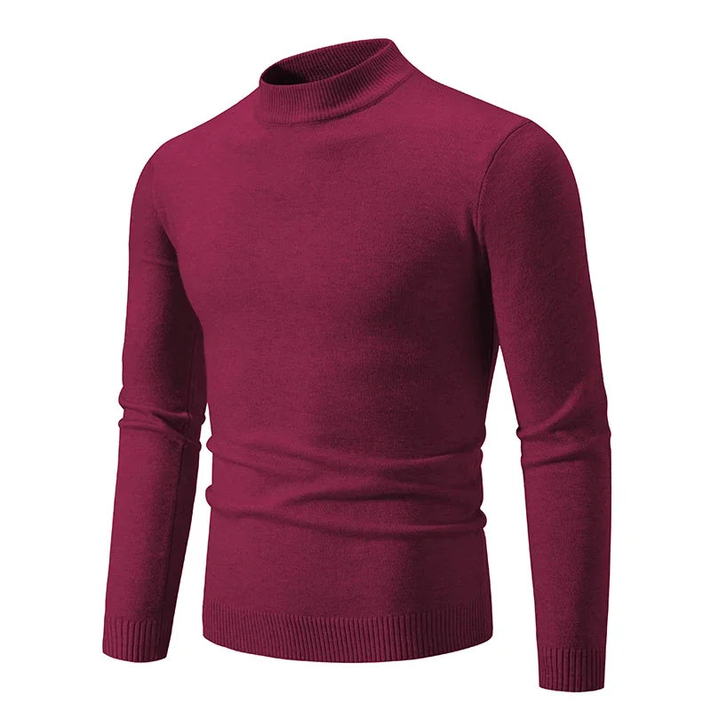 Men's Half Neck Pullovers Warm Autumn