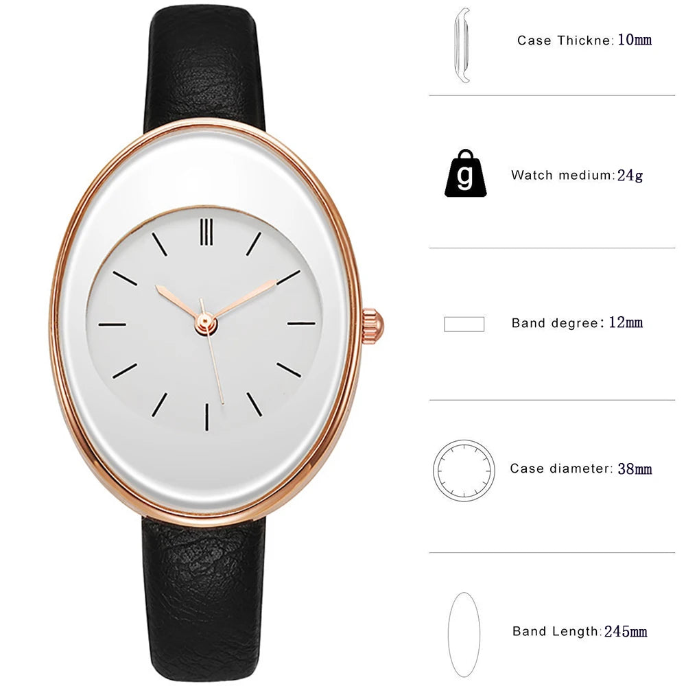 Fashion Watch For Women Leather Wristwatch Women Quartz Watches Clock Female Pointer Watch Gift Reloj Mujer relogio feminino