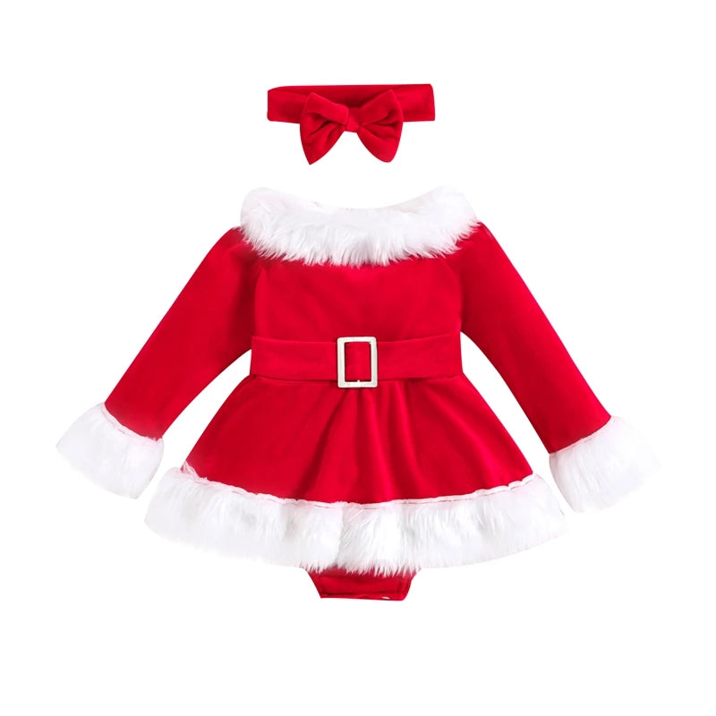 Baby Girls Christmas Outfits Long Sleeve