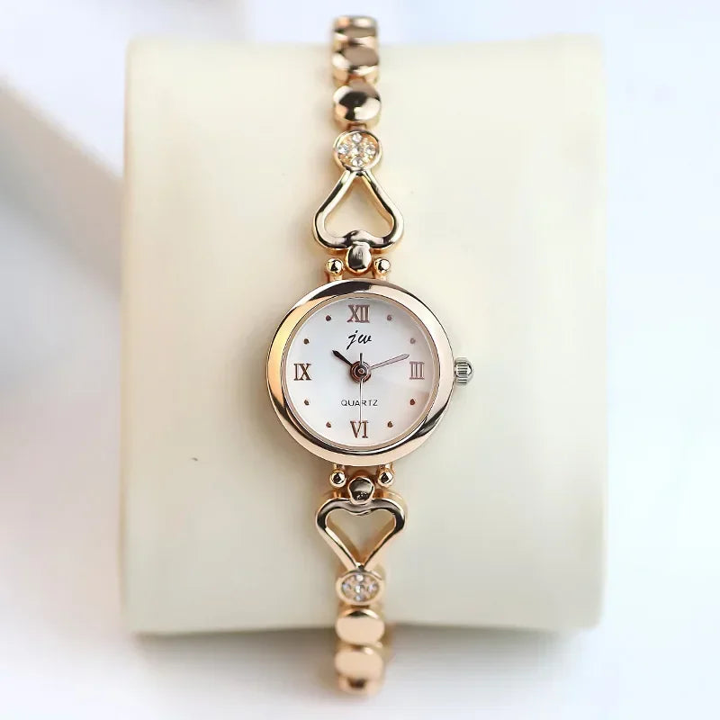 Fashion Women's Small Quartz Watches Love Heart Simple Female's Bracelet Watch Ladies Wristwatch Clock Relojes Para Mujer Montre