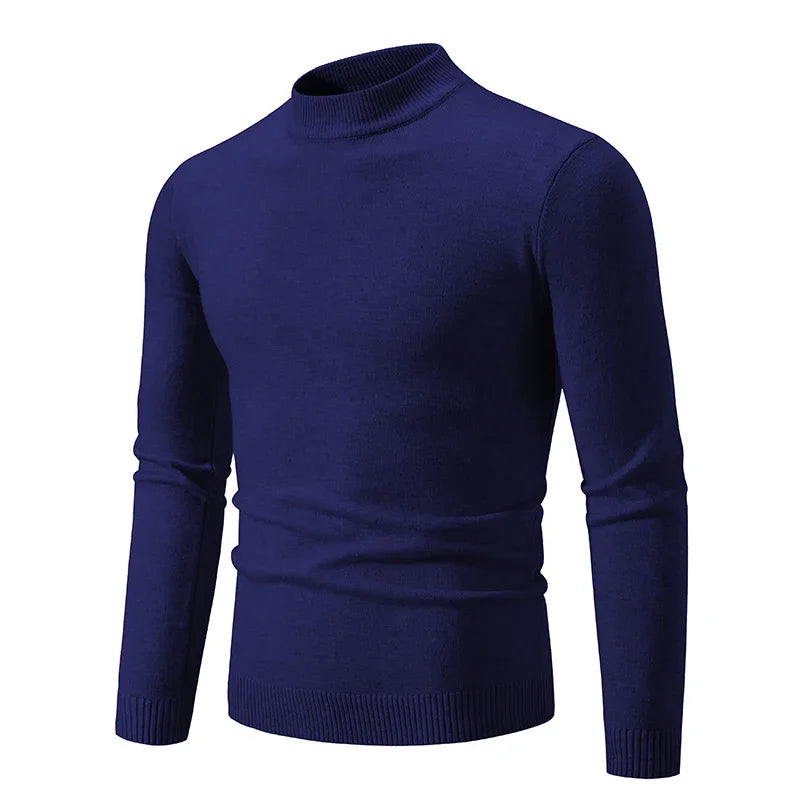 Men's Half Neck Pullovers Warm Autumn