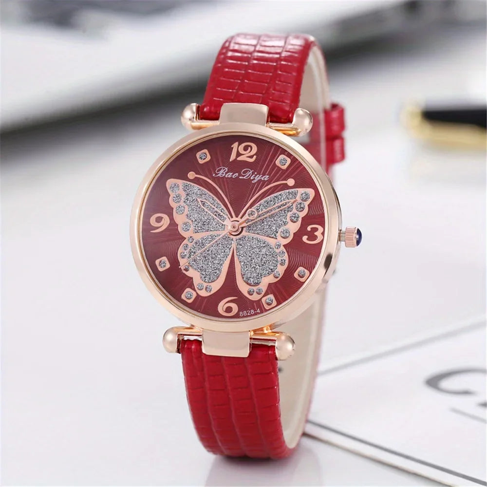 Casual Round Pointer Quartz Watch Cute