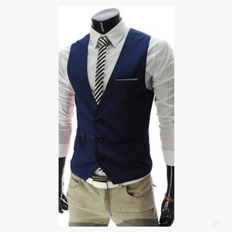 High Quality Dress Vests For Men Slim Fit Mens Suit