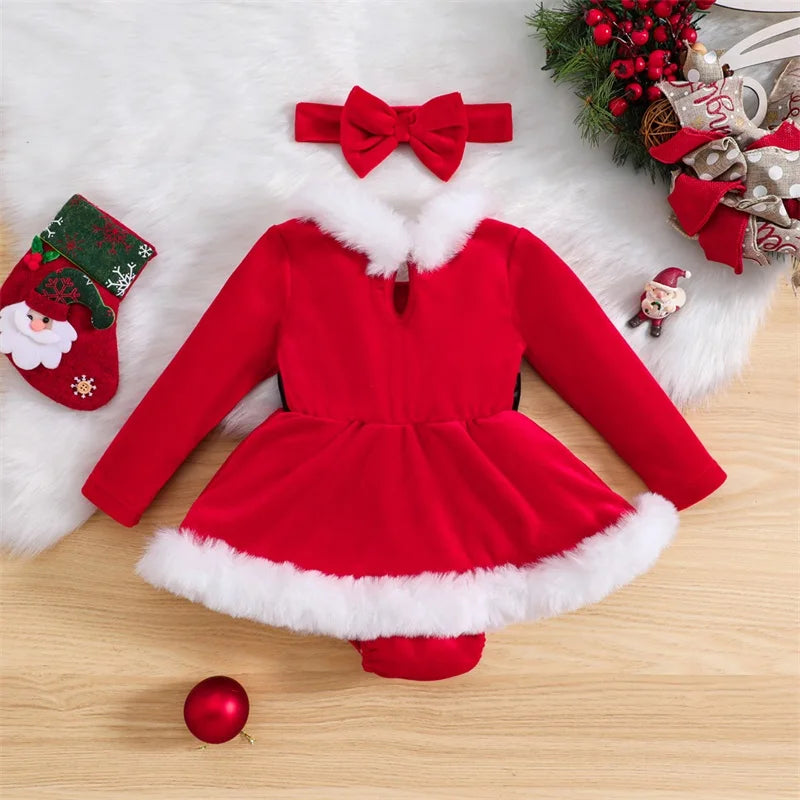 Baby Girls Christmas Outfits Long Sleeve