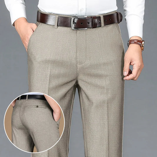 Office Pants Male High Quality Baggy Trousers Plus Size